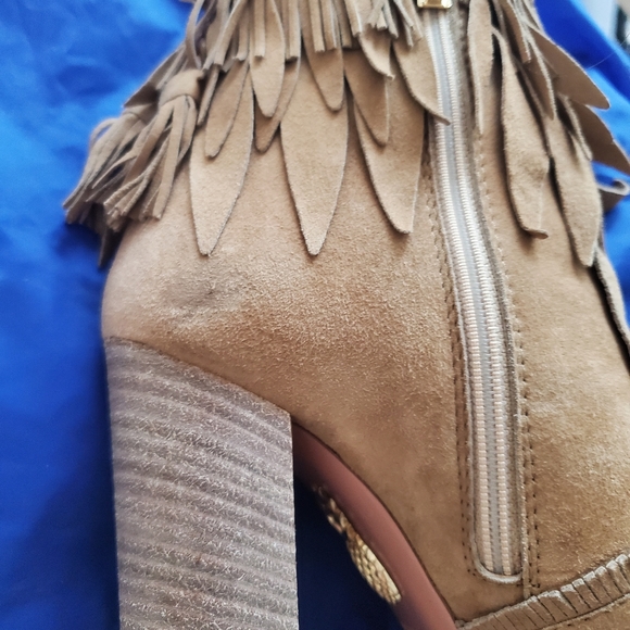 Aquazzura Tiger Lily Suede Fringe Boots - Picture 6 of 11